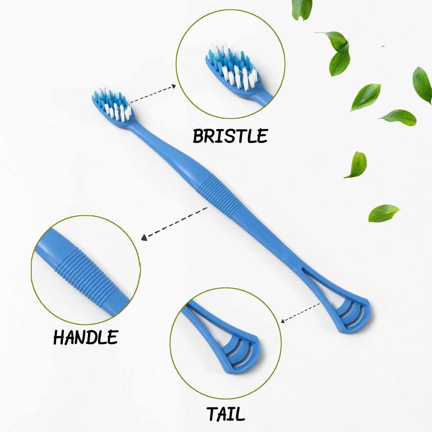 12814 2-in-1 Tooth Brush with Tongue Scraper, Soft Bristle & Long Handle (8Pcs) Soft Toothbrush 12814 2-in-1 Tooth Brush with Tongue Scraper, Soft Bristle & Long Handle (8Pcs) Soft Toothbrush